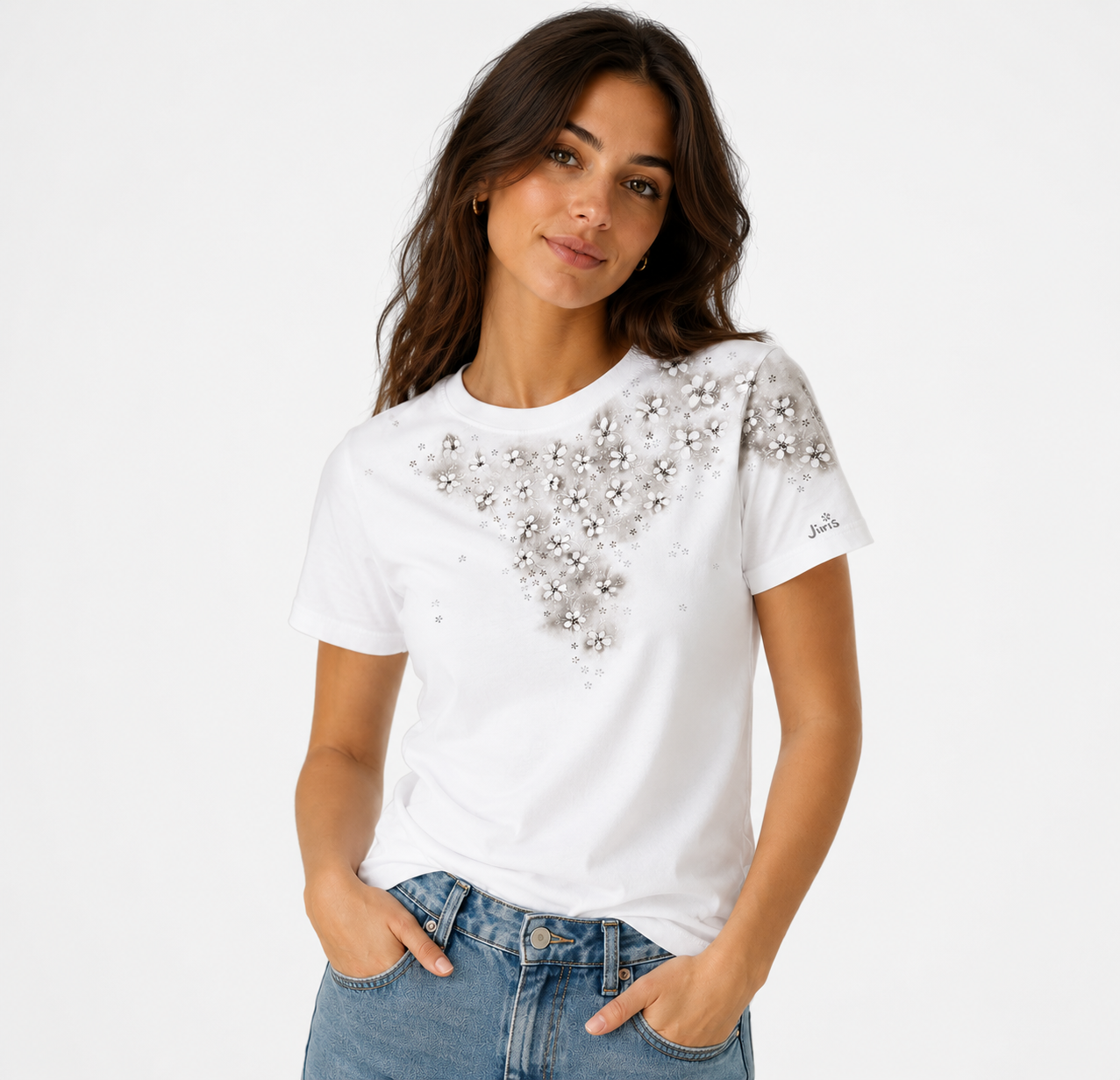 Jiris petal tee - Multiflowers